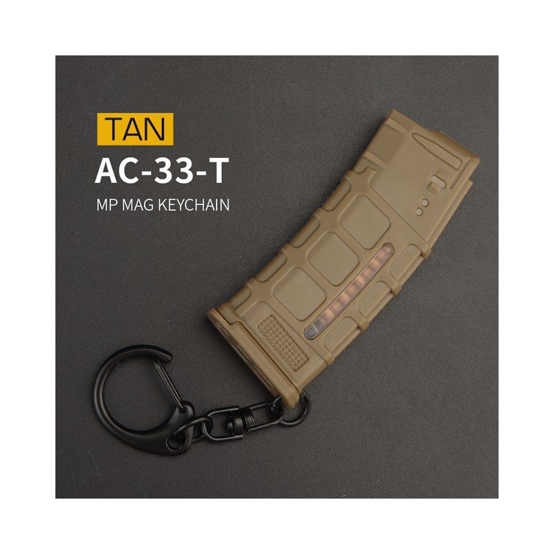 WST PMAG Magazine Pendant / Charm with Carabiner – Tan