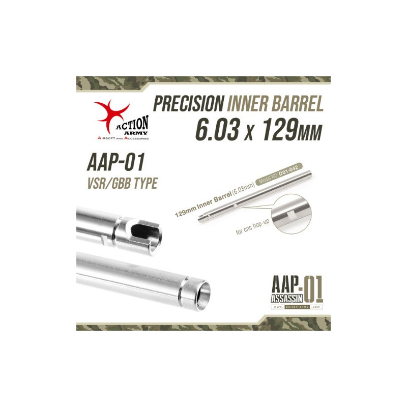 AA Precision belső cső AAP-01 GBB, 6,03 mm – 129 mm
