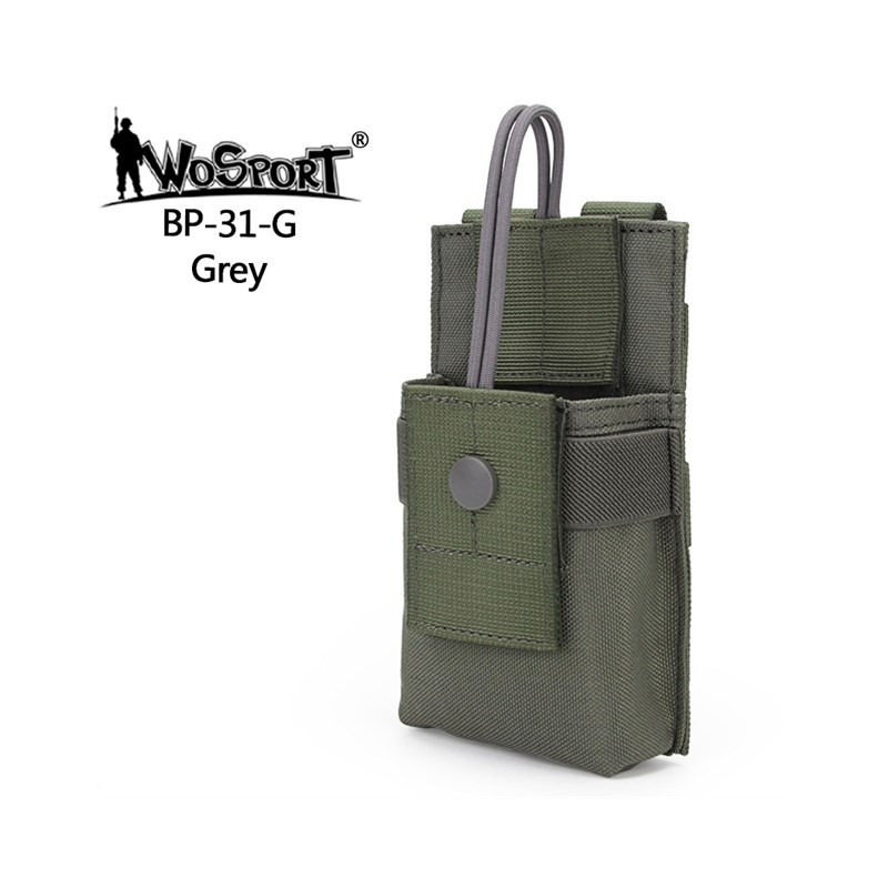 WoSporT MOLLE Walkie-Talkie / PMR Radio Pouch – Wolf Grey | ANAREUS WoSporT MOLLE Walkie-Talkie / PMR Radio Pouch – Wolf Grey | ANAREUS