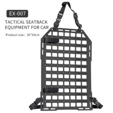 WoSporT Tactical Car Seatback MOLLE Panel – Black | ANAREUS AIRSOFT