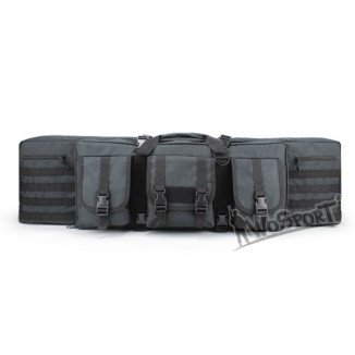 WoSporT Double Rifle Transport Case 107 × 28 × 10 cm – Black