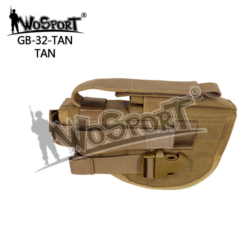 WST Universal MOLLE Pistol Holster, Right Handed – Tan