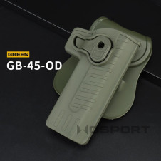 WoSporT Hi-Capa Pistol Belt Holster, Right-Handed – Green