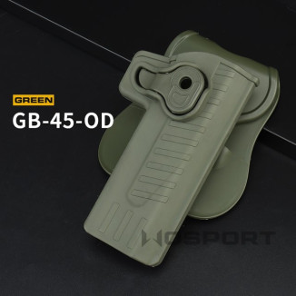 WoSporT Hi-Capa Pistol Belt Holster, Right-Handed – Green
