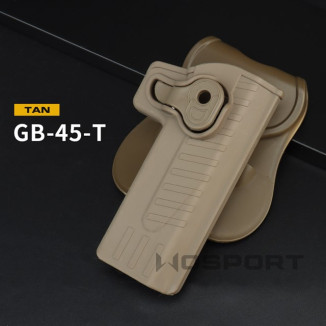 WoSporT Hi-Capa Pistol Belt Holster, Right-Handed – Tan