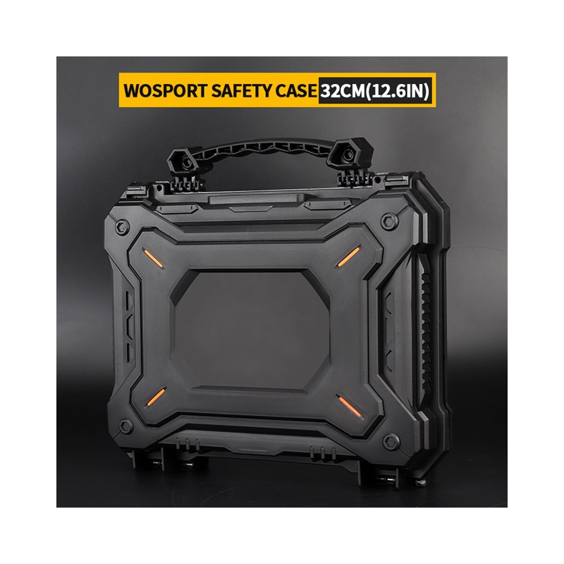 WST Pistol Transport Case (PnP), 32 × 25 × 8 cm – Black