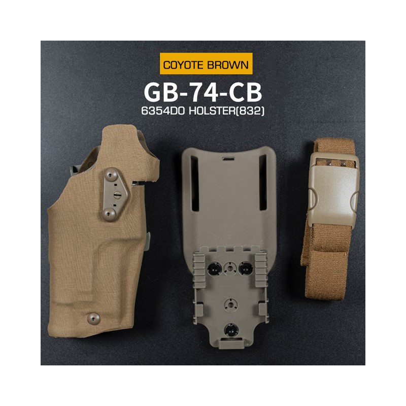 WST 6354 DO Holster Glock 17 with X300 Flashlight, Right-Handed – Coyote