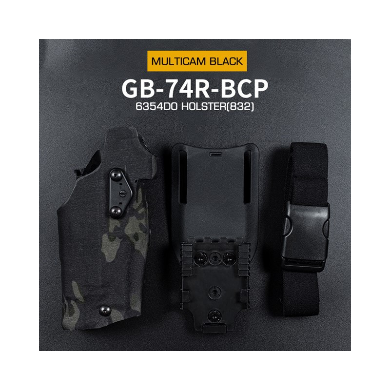 WST 6354 DO Holster Glock 17 with X300 Flashlight, Right-Handed – MC Black