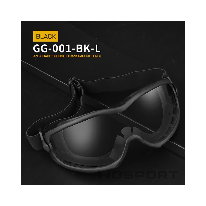 WoSporT ANT Safety Goggles, Clear Lens – Black |ANAREUS WoSporT ANT Safety Goggles, Clear Lens – Black |ANAREUS