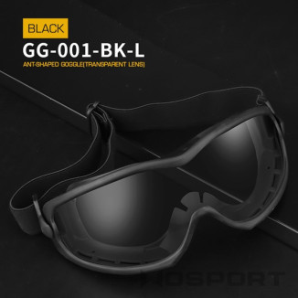 WoSporT ANT Safety Goggles, Clear Lens – Black |ANAREUS
