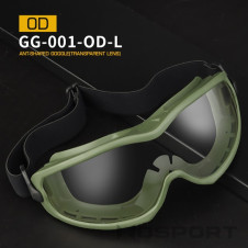 WoSporT ANT Safety Goggles, Clear Lens – Green | ANAREUS