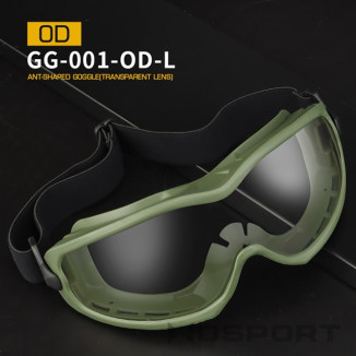 WoSporT ANT Safety Goggles, Clear Lens – Green | ANAREUS