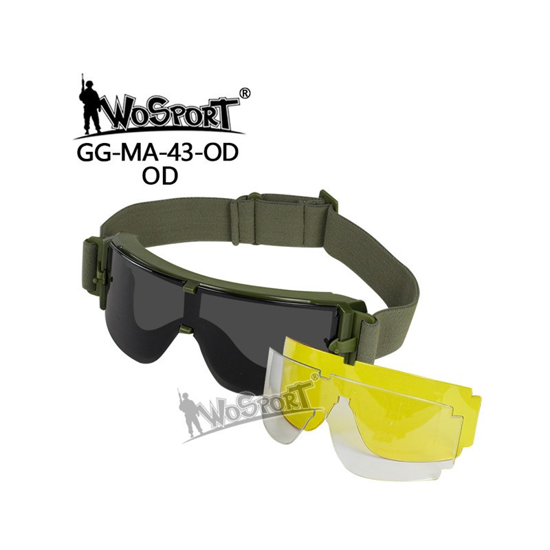 ATF X800 védőszemüveg – olajzöld