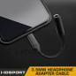 WST USB-C adapter 3,5 mm-es jack csatlakozóhoz – fekete
