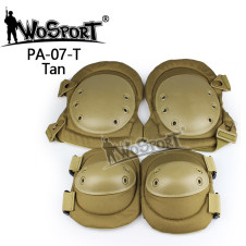 WoSporT SWAT Knee and Elbow Pads Set – Tan | ANAREUS