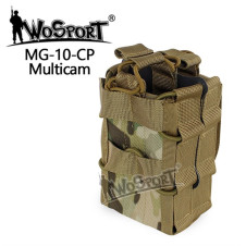 WoSporT MOLLE kettős táska 2 darab puskatárhoz – Multicam