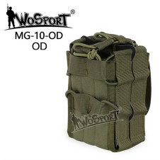 WoSporT MOLLE DOUBLE BAG Pouch for 2 Rifle Magazines – Olive Green
