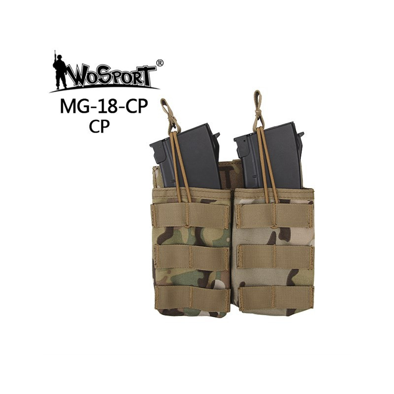 WoSporT nyitott MOLLE-táska 2 db G36-os tárhoz – Multicam WoSporT nyitott MOLLE-táska 2 db G36-os tárhoz – Multicam