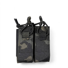 WoSporT DPMP MOLLE Double Pistol Magazine Pouch – Multicam Black
