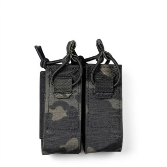 WoSporT DPMP MOLLE Double Pistol Magazine Pouch – Multicam Black