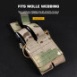 WST DPMP MOLLE kettős pisztolytárca – MC Black