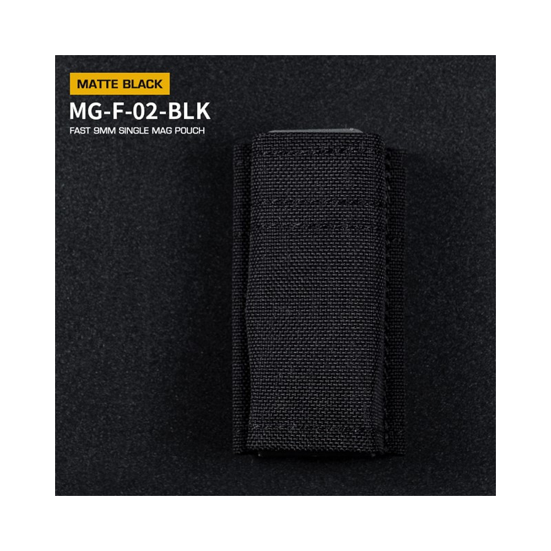 WST FAST 9 mm-es pisztoly-tár MOLLE-táska – fekete