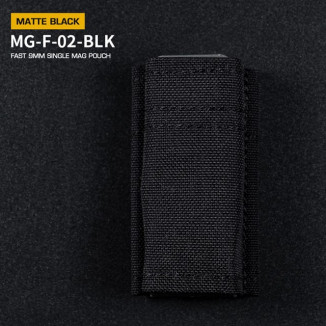 WoSporT FAST Type 9mm Pistol Magazine MOLLE Pouch – Black
