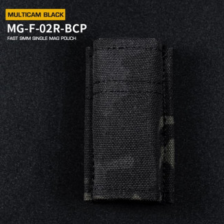 WoSporT FAST típusú 9 mm-es pisztoly-tár MOLLE-táska – Multicam Black