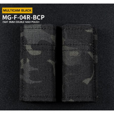 WoSporT FAST 9mm Pistol Magazine MOLLE Double Pouch – Multicam Black