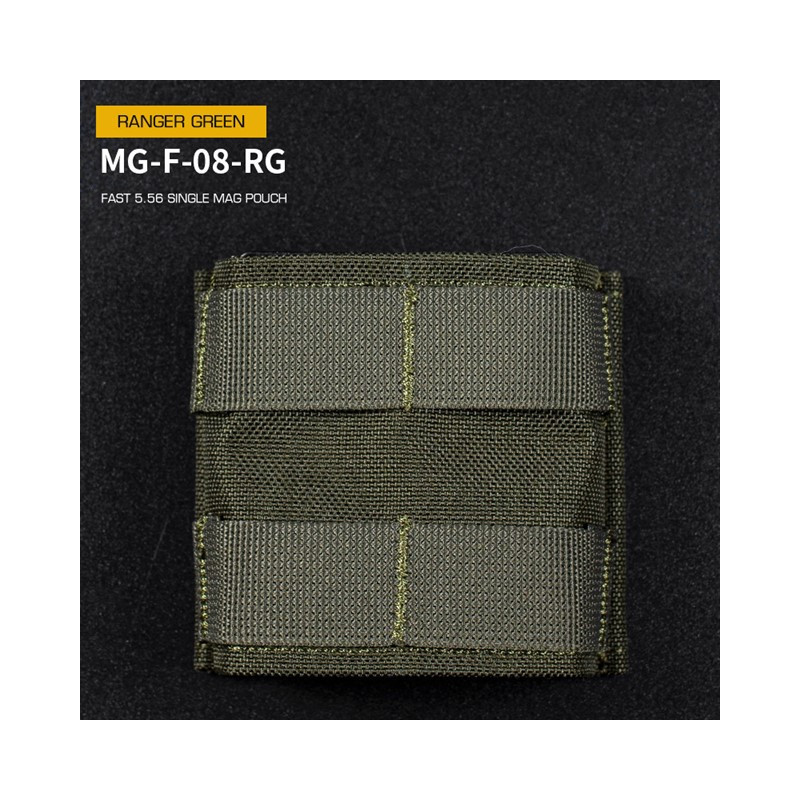 WST FAST Type 5.56 (M4) Magazine MOLLE Pouch, Short – Ranger Green