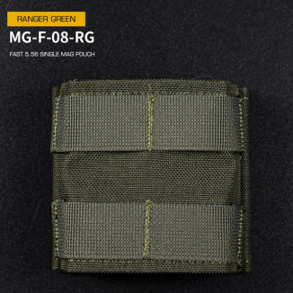 WST FAST Type 5.56 (M4) Magazine MOLLE Pouch, Short – Ranger Green
