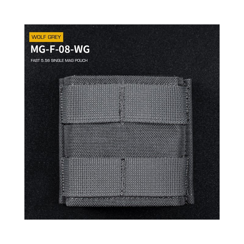 WoSporT FAST Type 5.56 (M4) Magazine MOLLE Pouch, Short – Grey WoSporT FAST Type 5.56 (M4) Magazine MOLLE Pouch, Short – Grey