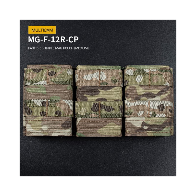 WST FAST Type 5.56 (M4) Triple Magazine MOLLE Pouch – MC