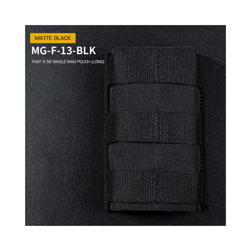WoSporT FAST Type 5.56 (M4) Magazine MOLLE Pouch, Long – Black WoSporT FAST Type 5.56 (M4) Magazine MOLLE Pouch, Long – Black