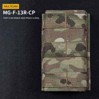 WoSporT FAST Type 5.56 (M4) Magazine MOLLE Pouch, Long – Multicam