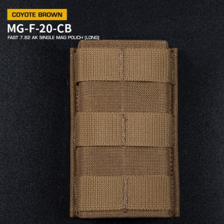 WoSporT FAST Type 7.62 (AK) Magazine MOLLE Pouch, Long – Coyote