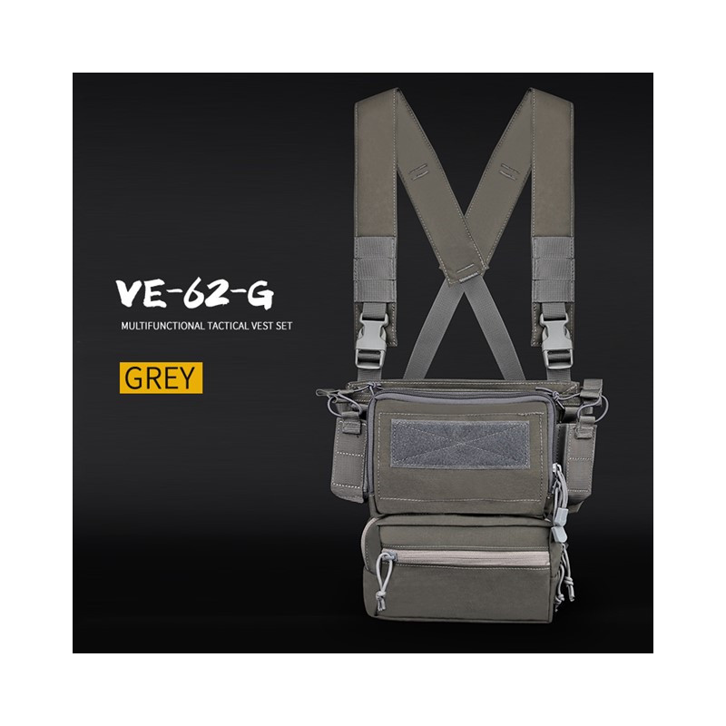 WoSporT D3TMVS Tactical Chest Rig – Grey | ANAREUS WoSporT D3TMVS Tactical Chest Rig – Grey | ANAREUS