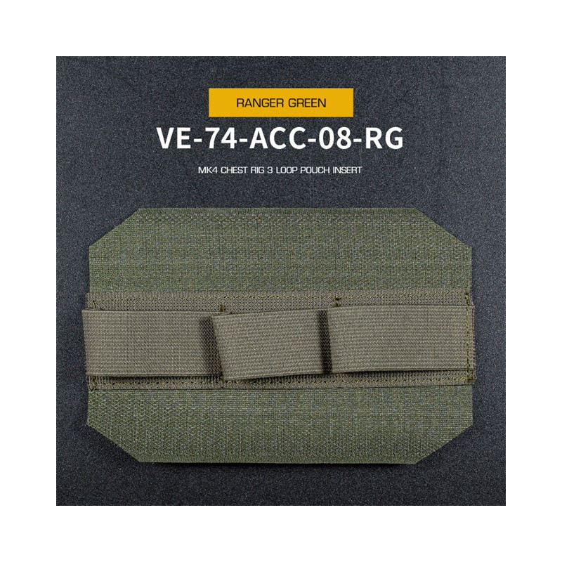 WST MK4 mellkasheveder 40 mm-es gránátokhoz, három rekeszes – Ranger Green