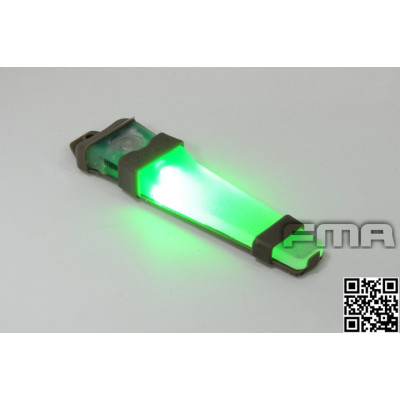 FMA V-LITE taktikai pozíciójelző, barna tok – zöld