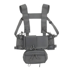 WoSporT Tactical Micro mellkasheveder MK4 –  Farkas szürke | ANAREUS