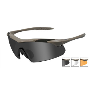 Goggles VAPOR Smoke Grey + Clear + Light Rust/Matte Tan