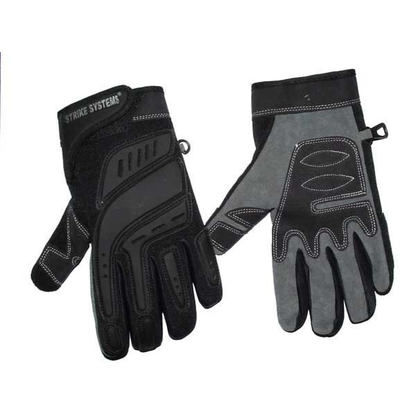 STRIKE Tactical Gloves with Knuckle Protection - Gray / black