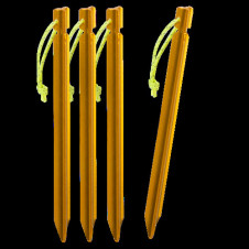 HELIKON TARP STAKES alumínium sátorcsapok (4 db) – narancssárga