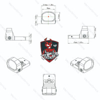 Vector Optics FRENZY 1x20x28 TEK™ Red Dot Sight - Black