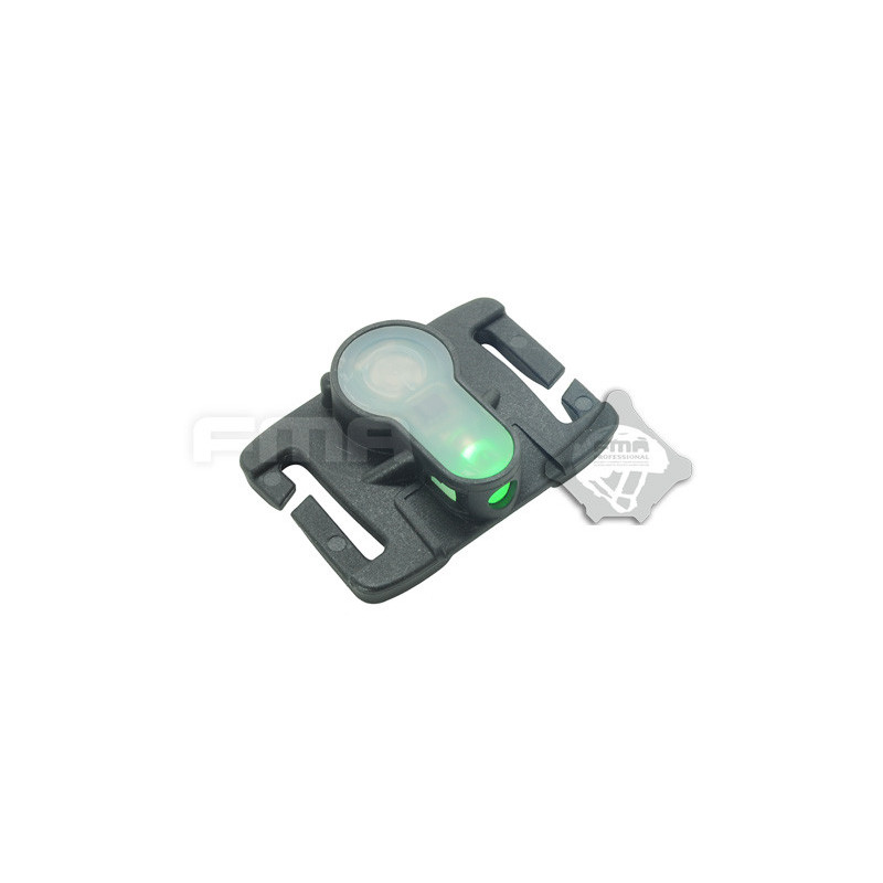 FMA MOLLE System Strobe Light Dark Earth, Black Case - Green
