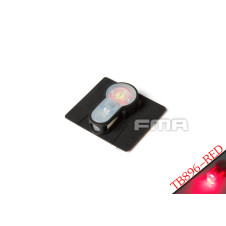 FMA VELCRO System Strobe Light, Black Case - Red