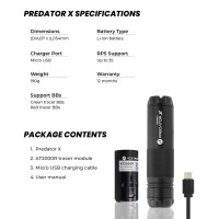 AceTech PREDATOR X (AT2000R) Tracer Suppressor - Black