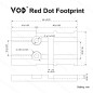 VO FRENZY Plus (VOD) Mounting Plate for Glock MOS Pistols - Black