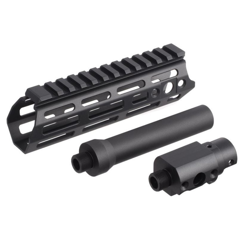 AA CNC M-LOK Handguard Set with Barrel for AAP-01 - Black