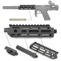 Action Army CNC M-LOK markolat-készlet csővel az AAP-01-hez – fekete
